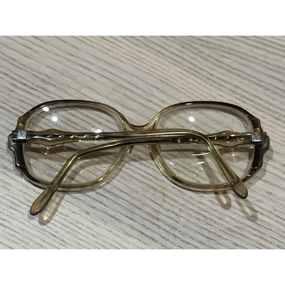 Vintage 50's Pathway Bronzetone Clear Gold Like Eyeglasses Frame Womens